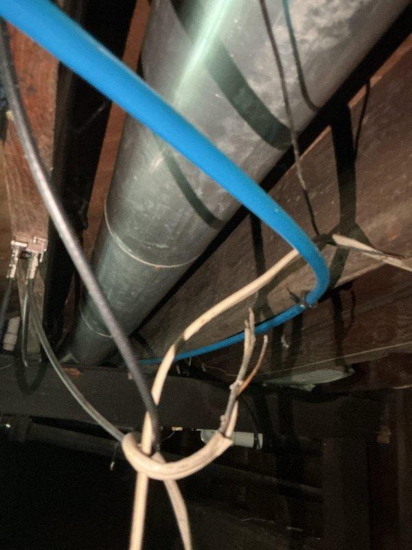 Replaced exterior hose bib that was located in crawl space area accessible through attic access point. Disconnected old faucet from copper supply line, installed new frost-free sillcock, and verified proper operation with no leaks detected at connection points.