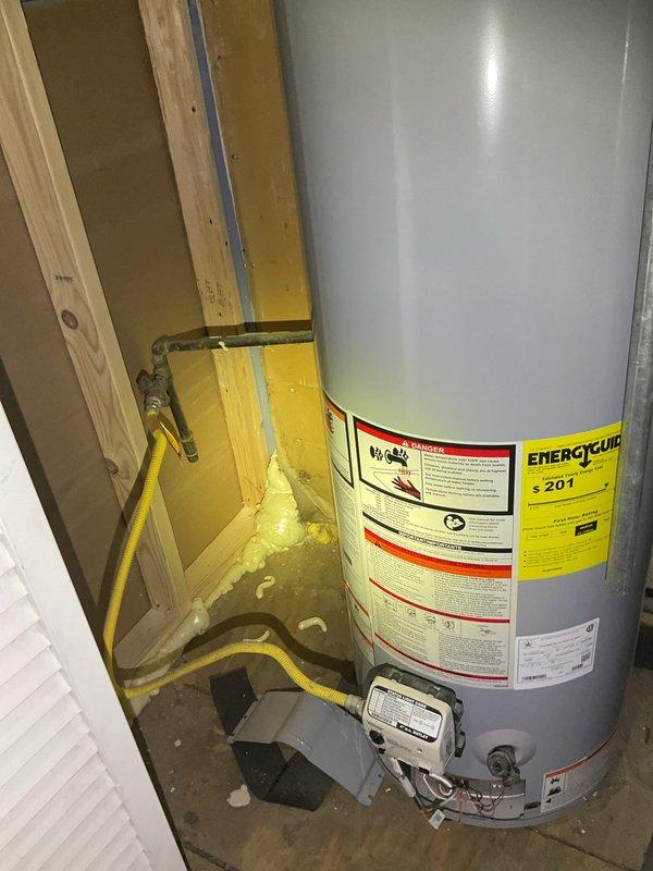 Responded to no hot water call on 9-year-old residential water heater. Upon arrival, found unit completely inoperative with no pilot light. Inspected gas supply line, thermocouple, and pilot assembly. Successfully relit pilot light and verified proper flame characteristics and burner ignition. Tested unit operation and confirmed hot water restoration. Customer provided alternate contact number for future service needs.