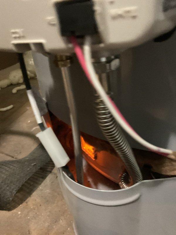 Responded to no hot water call on 9-year-old residential water heater. Upon arrival, found unit completely inoperative with no pilot light. Inspected gas supply line, thermocouple, and pilot assembly. Successfully relit pilot light and verified proper flame characteristics and burner ignition. Tested unit operation and confirmed hot water restoration. Customer provided alternate contact number for future service needs.