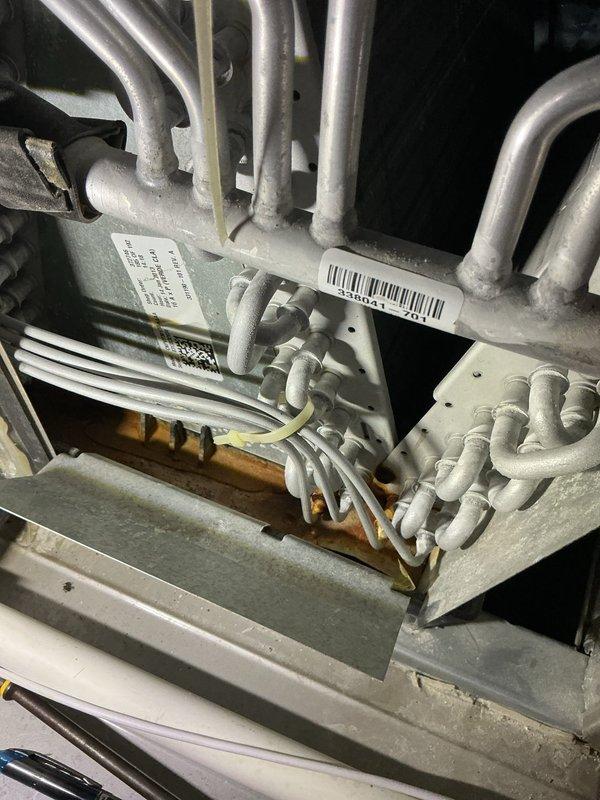 Completed annual cooling maintenance on 13-year-old Carrier air conditioning system. Performed comprehensive tune-up including inspection of all electrical connections, blower motor assembly, and heat exchanger components. Verified proper operation of all internal wiring harnesses and control systems. Inspected refrigerant lines, burner assembly, and serpentine coil configuration for proper function and wear. All components found to be operating within normal parameters with typical age-related dust accumulation noted and addressed. System tested and confirmed ready for cooling season operation.