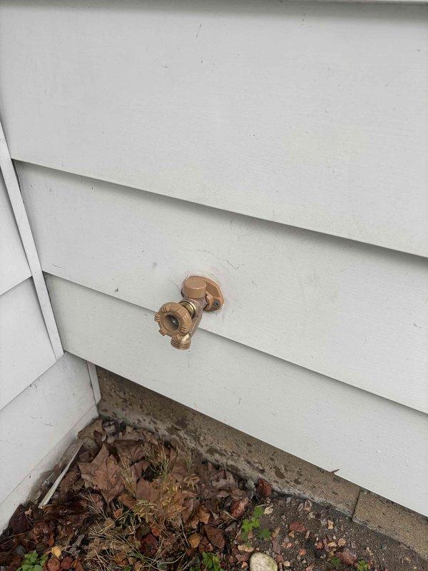 Responded to service call for outdoor spigot that was spinning without controlling water flow. Upon inspection, determined that replacing the handle had not resolved the issue, indicating internal valve stem failure. Accessed the frost-free sillcock from interior basement location, removed failed valve assembly, and installed replacement components to restore proper operation and shutoff functionality.
