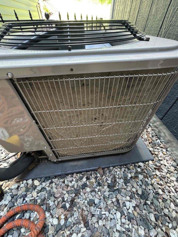 Completed annual cooling maintenance on 7-year-old Bryant outdoor condensing unit. Performed comprehensive tune-up including inspection of condenser coils, fan motor operation, and refrigerant lines. Unit operational and running within normal parameters at time of service completion.