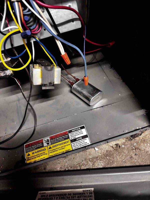 Responded to service call regarding venting options for existing furnace during roof replacement project. Performed visual inspection of furnace unit and examined current venting configuration using borescope camera to assess vent pipe condition and routing. Inspected electrical components, wiring connections, and overall unit condition to determine equipment age and compatibility with alternative venting methods. Documented existing through-roof vent termination and internal vent connection point. Provided customer with professional recommendations on whether current roof venting could be maintained during re-roofing or if conversion to side-wall venting would be required. Discussed equipment age considerations and potential need for furnace replacement if side-venting conversion becomes necessary. Captured photographic documentation of unit interior, electrical components, and vent inspection for customer records and future reference.