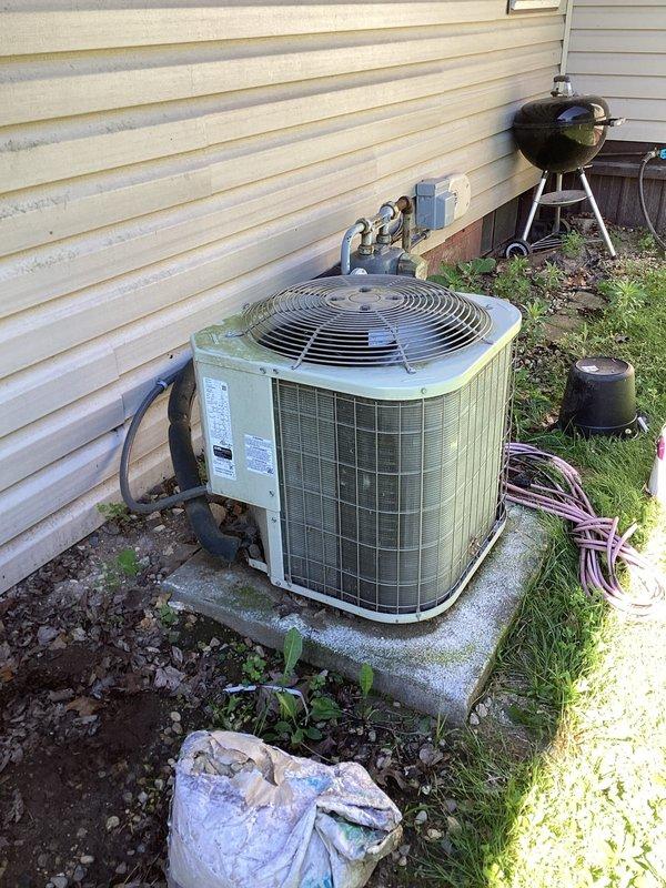Completed annual cooling maintenance on 5-year-old Payne air conditioning system. Performed comprehensive inspection of outdoor condenser unit and indoor air handler components. Verified refrigerant charge, cleaned condenser coils, checked electrical connections, tested capacitor values, and confirmed proper system operation. All equipment functioning within manufacturer specifications with no issues identified.