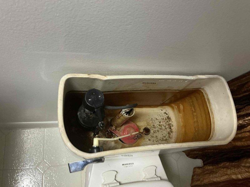 Responded to service call for toilet that would not flush due to external water supply line leak preventing proper tank filling. Upon inspection, found the supply line connection leaking at the fill valve inlet, resulting in insufficient water pressure and volume to fill the tank. Replaced the faulty supply line and inlet connection, verified proper fill valve operation, and tested flush mechanism for complete cycle functionality. Tank now fills properly and toilet flushes normally with no active leaks detected.