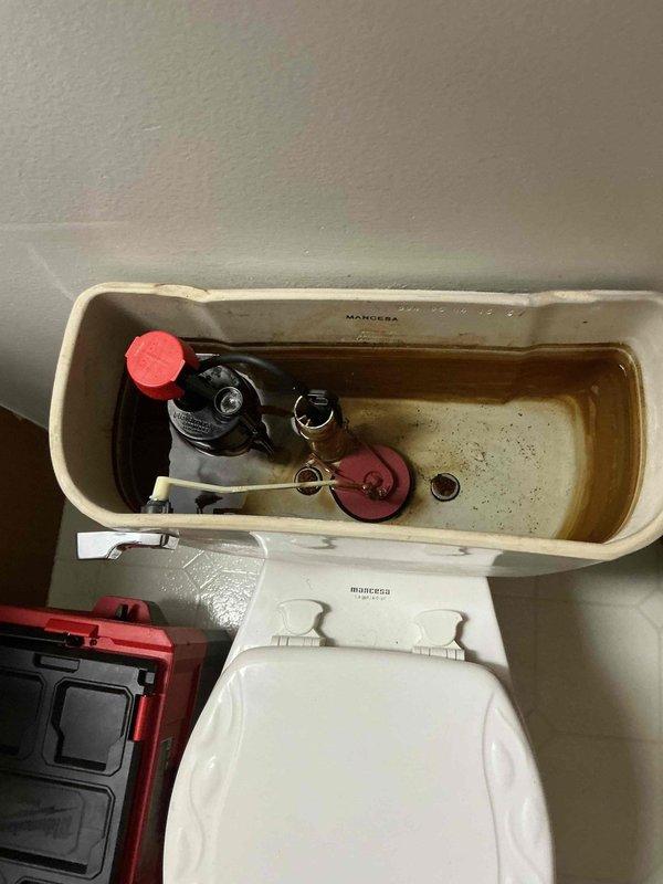 Responded to service call for toilet that would not flush due to external water supply line leak preventing proper tank filling. Upon inspection, found the supply line connection leaking at the fill valve inlet, resulting in insufficient water pressure and volume to fill the tank. Replaced the faulty supply line and inlet connection, verified proper fill valve operation, and tested flush mechanism for complete cycle functionality. Tank now fills properly and toilet flushes normally with no active leaks detected.