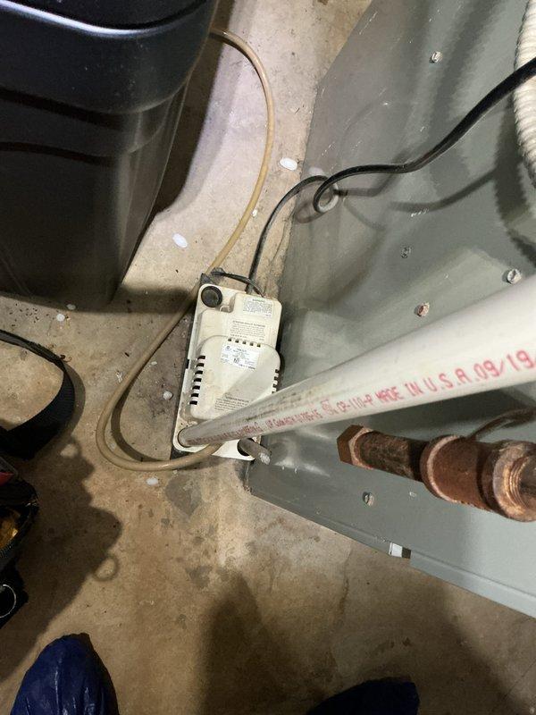 Completed annual cooling system maintenance and tune-up on residential HVAC unit located in basement mechanical room. Performed comprehensive inspection of furnace and air conditioning components, checked all electrical connections, tested system operation, and verified proper drainage through PVC condensate lines. All equipment found to be functioning within normal parameters with routine cleaning and adjustments completed as part of preventative maintenance protocol.
