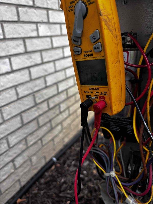 Completed annual cooling system tune-up on 11-year-old unit. Performed comprehensive electrical diagnostics using digital multimeter, testing voltage and capacitance readings throughout system. Inspected and tested capacitor operation, verified all electrical connections, and measured system performance parameters. All components found operating within manufacturer specifications. Customer renewed maintenance plan during visit, and unit is ready for cooling season.