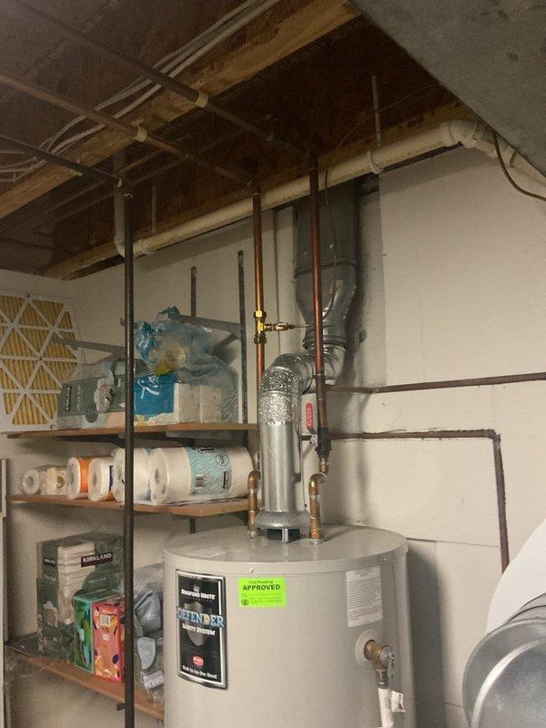Responded to customer concern regarding popping noise from water heater. Performed complete water heater flush to remove sediment buildup from tank bottom, which was causing the reported noise. Inspected all plumbing connections, temperature and pressure relief valve, and flue pipe for proper operation and safety. Verified unit is functioning correctly with no leaks detected. Homeowner advised that regular maintenance will help prevent future sediment accumulation and extend equipment lifespan.