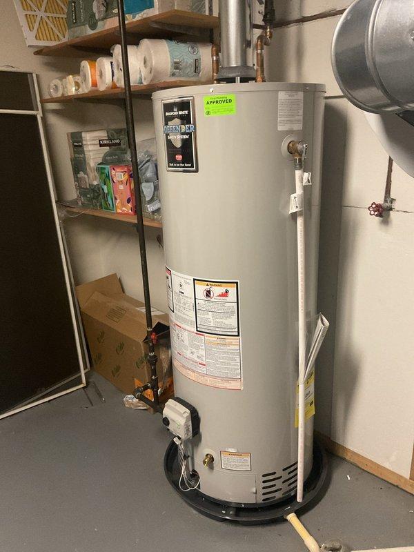 Responded to customer concern regarding popping noise from water heater. Performed complete water heater flush to remove sediment buildup from tank bottom, which was causing the reported noise. Inspected all plumbing connections, temperature and pressure relief valve, and flue pipe for proper operation and safety. Verified unit is functioning correctly with no leaks detected. Homeowner advised that regular maintenance will help prevent future sediment accumulation and extend equipment lifespan.