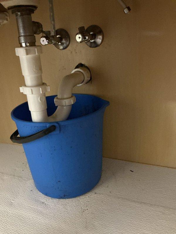 Responded to water leak at upstairs bathroom sink shut-off valve. Upon arrival, found chrome angle stop valve actively leaking and unable to fully close, causing continuous water discharge. Shut off main water supply, removed defective angle stop valve, and installed new chrome-finished replacement valve with proper sealing. Reconnected supply line, restored water service, tested valve operation through multiple open/close cycles, and confirmed complete stoppage of leak with no further dripping or water discharge.
