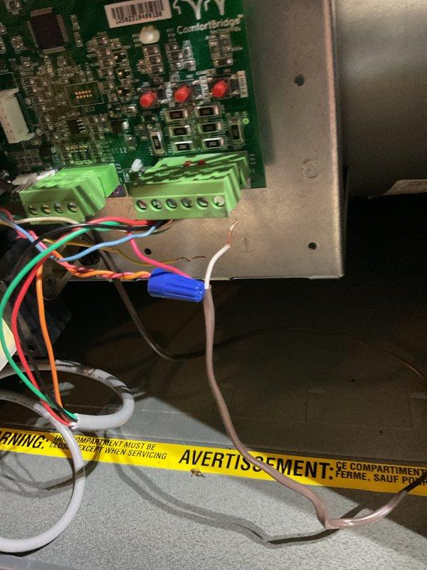 Responded to no-cooling complaint on 5-year-old Carrier heat pump system where indoor blower was operating but outdoor unit fan was not running. Upon inspection, discovered failed dual-run capacitor preventing outdoor fan motor operation. Also found significant accumulation of rodent droppings throughout outdoor unit base and around capacitor mounting area, indicating pest intrusion. Replaced defective capacitor with proper OEM replacement, ensuring correct microfarad ratings for both compressor and fan motor circuits. Verified all wire connections at capacitor terminals and control board were secure. Cleaned debris from unit base and surrounding components. Tested system operation and confirmed outdoor fan motor and compressor now running properly with correct amperage draws. Verified proper airflow through outdoor coil and normal system pressures. System restored to full heating operation.