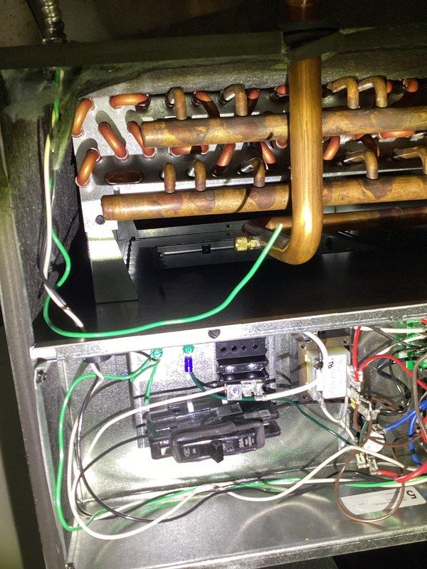 Responded to service call for Carrier air handler unit producing excessive noise. Upon inspection, identified issue originating from evaporator coil assembly and blower compartment. Examined copper refrigerant lines, connections, and electrical components within the unit. Verified proper operation of control systems and safety switches. Inspected ductwork connections and plenum assembly for secure mounting and potential vibration sources. Addressed noise concern and confirmed system returned to normal quiet operation. Unit tested and verified functioning within manufacturer specifications.