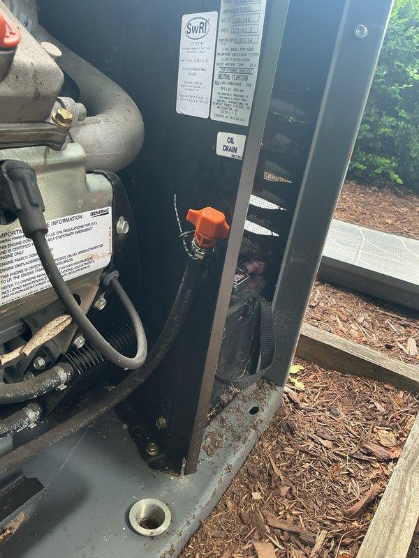 Completed annual generator tune-up and maintenance service on residential HVAC system. Inspected and serviced outdoor condensing unit, verified proper operation of condensate pump assembly with Armabac pump unit, checked valve connections and tubing integrity, and confirmed all mechanical and electrical components functioning within normal parameters.