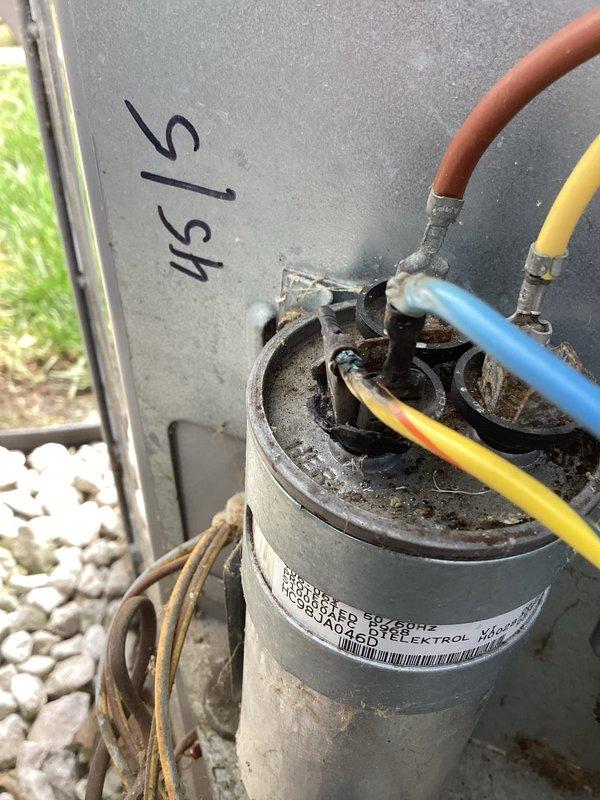 Completed annual cooling maintenance on 2014 Carrier air conditioning system. Performed comprehensive tune-up including inspection of electrical connections, capacitor testing and verification, refrigerant level assessment, and overall system operational check. All components found to be functioning within normal parameters, with capacitor connections secure and properly terminated. System tested and confirmed operating efficiently with no issues identified requiring immediate attention.