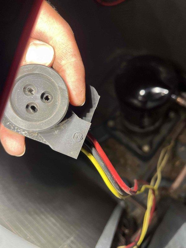 Responded to no cooling complaint on six-year-old air conditioning system. Upon inspection, discovered failed run capacitor preventing compressor operation. Disconnected defective capacitor, verified electrical connections, and replaced with properly rated component. Tested system operation and confirmed unit restored to normal cooling function.