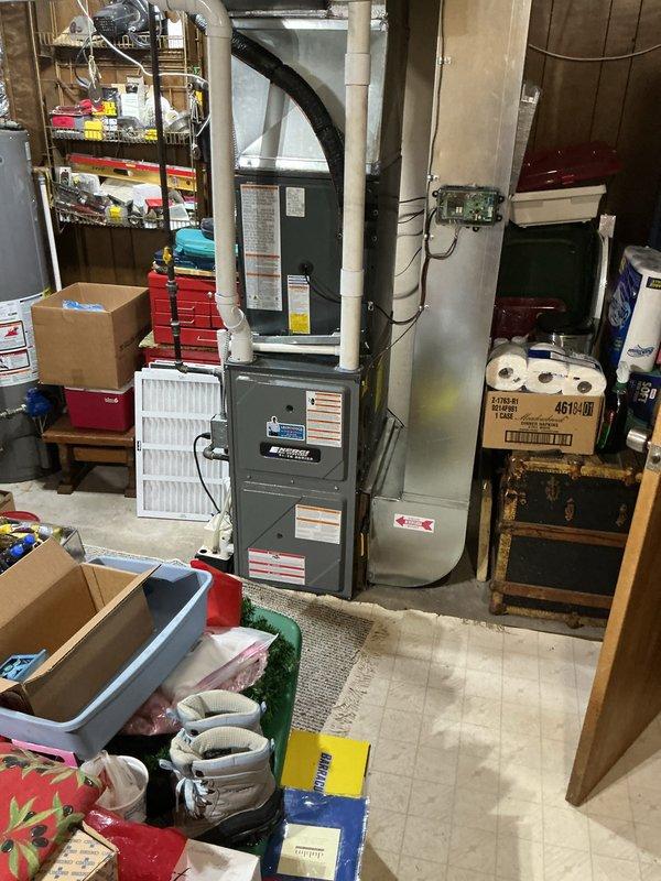 Successfully completed full AC system replacement. Removed existing outdoor condensing unit and installed new unit on existing concrete pad. Connected refrigerant lines, electrical service, and condensate drain. Evacuated system, charged with proper refrigerant levels, and verified operational pressures and temperatures. System tested and confirmed cooling properly with all safety controls functioning as designed.