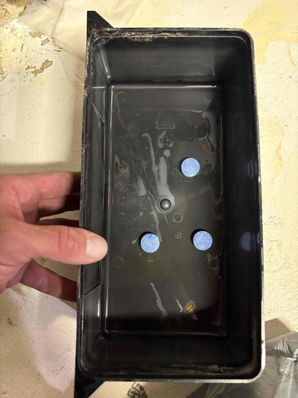 Completed comprehensive AC Super Tune-up on 25-year-old system. Performed full system inspection including electrical panel examination, condensate drain pan cleaning and maintenance, and verification of all mechanical components. Removed debris and buildup from drain pan, inspected mounting hardware and vibration dampeners, and confirmed proper drainage function to prevent water damage and ensure optimal system performance.