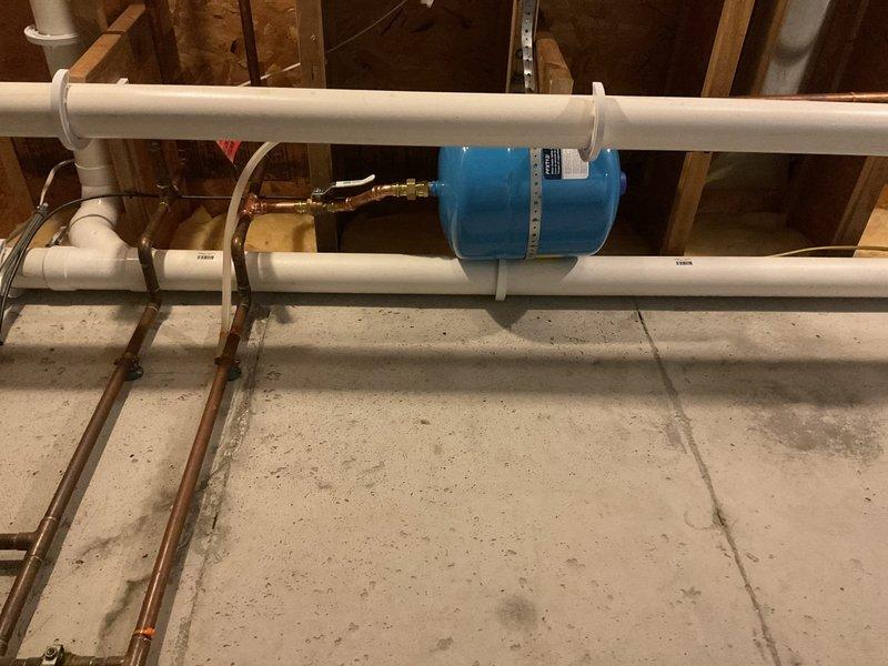 Installed a new 40-gallon Power Vent natural gas water heater with 6-year tank and 1-year labor warranty, including a thermal expansion tank to protect the plumbing system from pressure fluctuations. The installation included proper venting, gas line connections, and integration with existing copper supply lines and PVC drainage systems. Tested system operation and verified proper pressure levels using calibrated gauge to ensure safe and efficient performance.
