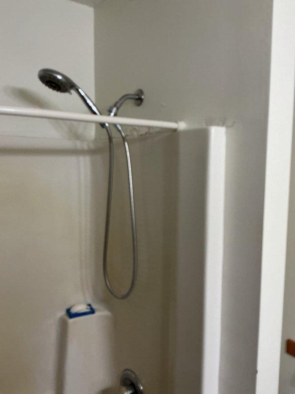 Replaced shower trim kit and drain/overflow covers in one bathroom shower, with materials picked up from Home Depot per specifications. Installed five lavatory faucets and one kitchen faucet using customer-supplied fixtures throughout the residence.