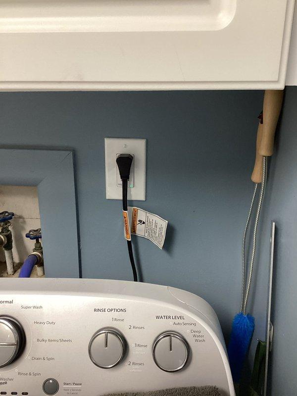 Responded to electrical service call for faulty junction box, damaged wiring, and two malfunctioning GFCI outlets requiring repair or replacement. Inspected interior laundry room outlet and exterior weatherproof GFCI receptacle mounted on building siding. Replaced defective GFCI devices with new tamper-resistant units, repaired compromised wiring connections in junction box, and verified proper ground fault protection on both circuits. Tested all outlets for correct operation and confirmed compliance with electrical safety standards.