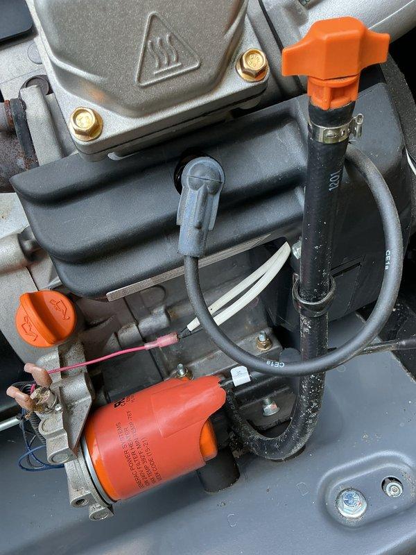 Completed routine preventative maintenance on Generac home standby generator. Performed comprehensive tune-up including inspection of all mechanical components, refrigeration lines, valve assemblies, and electrical connections. All systems tested and verified operational with no issues found. Unit operating within normal parameters.