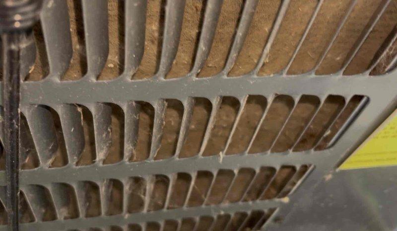 # CP-Cooling Problem

Responded to no-cooling complaint on 5-year-old Goodman system with indoor temperature at 80°F despite thermostat set to 72°F. Upon inspection, discovered evaporator coil heavily contaminated with dust and debris accumulation, significantly restricting airflow and reducing system cooling capacity. Cleaned evaporator coil thoroughly to restore proper airflow through the coil assembly. Verified system operation and confirmed adequate cooling performance restored.