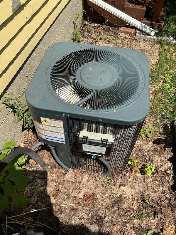 Responded to cooling system icing issue on Trane air conditioning unit. Upon arrival, found evaporator coil experiencing continuous freeze-up condition, which customer had been managing temporarily by running indoor fan to melt accumulated ice. Performed comprehensive system evaluation including refrigerant line inspection, airflow assessment, and component examination. Identified restricted airflow as primary cause of icing condition. Sold and installed furnace filter, air conditioning maintenance package, and humidifier filter to restore proper system operation and prevent future freeze-up occurrences. System tested and verified operating within normal parameters with adequate airflow and no ice formation upon completion.