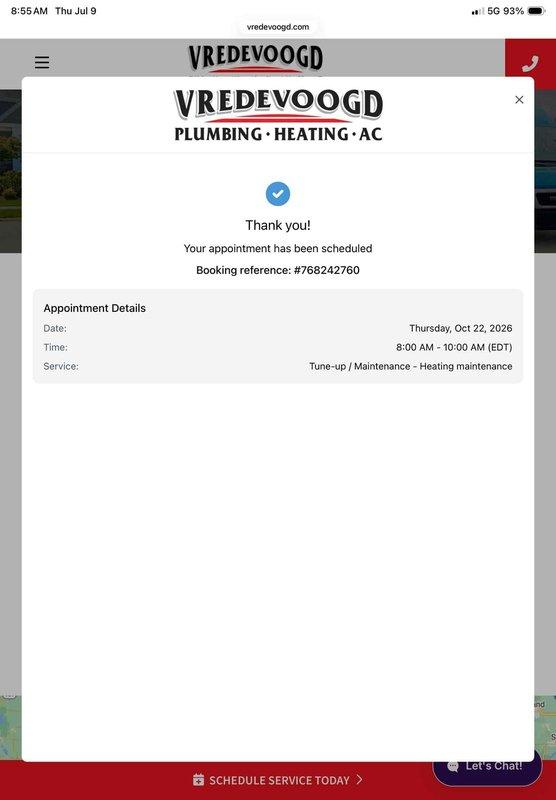 Completed annual cooling maintenance on EnergiAir system covered under 5-year membership agreement. Performed comprehensive tune-up including system inspection, refrigerant level check, electrical connections verification, and condenser coil cleaning. All components operating within manufacturer specifications. Scheduled follow-up heating maintenance appointment for October 2026 to maintain system warranty compliance.