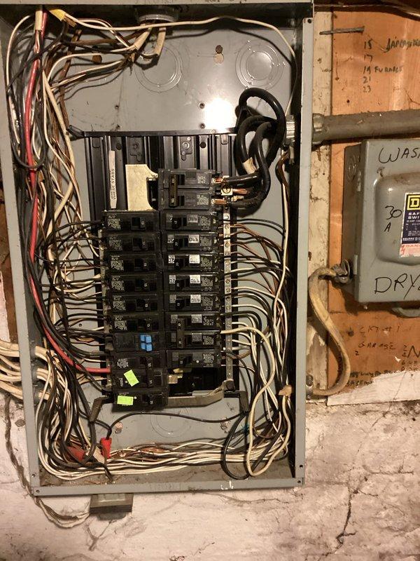 Responded to customer report of intermittent lighting issues affecting entire residence that began approximately four days prior. Upon arrival, performed comprehensive electrical system evaluation to identify source of power fluctuations. Conducted thorough inspection of main electrical panel, examining all circuit breaker connections, bus bar integrity, and wire terminations. 

Removed panel cover and systematically tested each circuit for proper voltage, amperage, and continuity. Inspected main service entrance conductors for signs of overheating, corrosion, or loose connections at primary lugs. Examined neutral and ground bus bars for compromised terminations, as loose neutral connections are common causes of intermittent power issues throughout a home. Verified all branch circuit breakers were properly seated and making solid contact with bus bars.

Checked for evidence of arcing, heat damage, or deterioration at connection points. Inspected wire insulation condition throughout pan