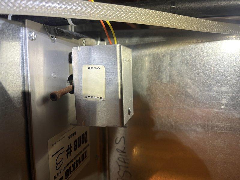 Responded to cooling complaint regarding inadequate airflow to upstairs area caused by air leakage at furnace. Upon inspection, identified compromised ductwork connections and unsealed joints at furnace plenum allowing conditioned air to escape into unconditioned space. Sealed all duct penetrations and connections at furnace cabinet using appropriate mastic and metallic tape. Verified proper airflow distribution to second floor registers and confirmed elimination of air leaks. System now operating efficiently with restored cooling capacity to upper level.