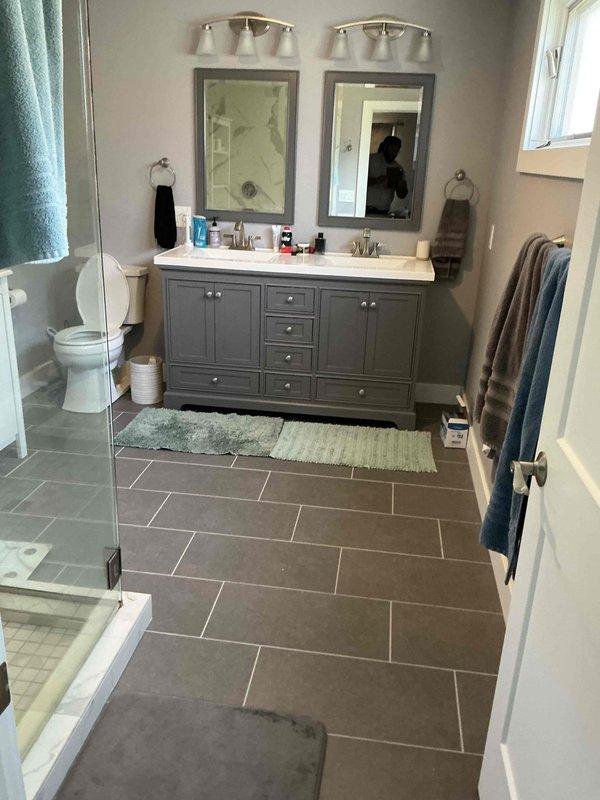 Responded to service call for two clogged toilets in residential bathroom. Successfully snaked both fixtures to clear blockages and restore proper drainage. Verified functionality of both toilets upon completion and confirmed all plumbing was operating normally.