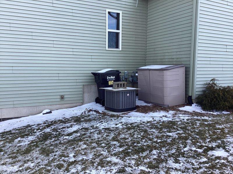 Successfully installed a 20KW Kohler standby generator with integration to existing solar system at residential property. Coordinated utility company power disconnect and reconnect to facilitate safe electrical work, obtained necessary electrical permit, and completed all required electrical inspections. Generator unit was positioned on exterior side of home near existing HVAC equipment, with proper clearances maintained from structure and other mechanical systems.