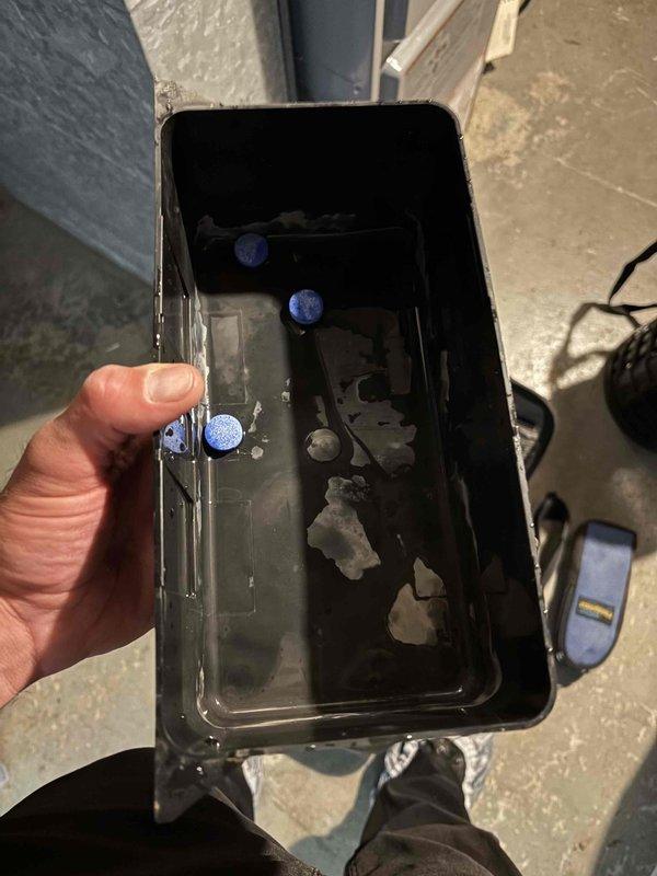 Completed annual cooling maintenance on 17-year-old Kenmore/ICP system with condenser manufactured in 2020. Cleaned heavily soiled condensate drain pan which contained significant accumulation of sludge, sediment, and microbial growth; treated drain line with biological tablets to prevent future algae buildup and ensure proper drainage. System inspected and returned to normal operation.