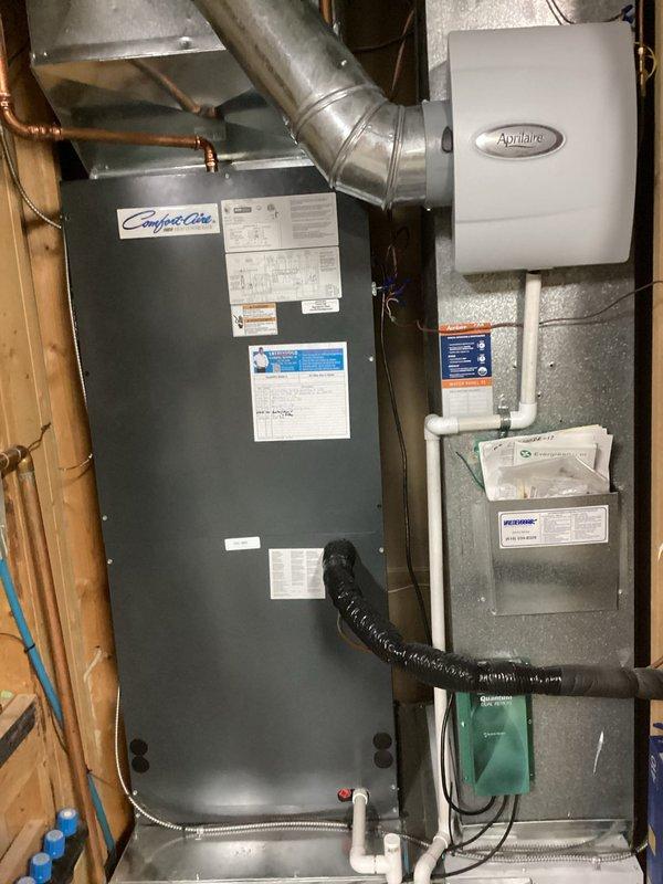 Returned to property to complete previously quoted blower motor replacement on residential HVAC system. Removed failed blower motor assembly from air handler unit, installed new replacement motor, verified proper electrical connections and capacitor operation. Tested system operation to confirm proper airflow and motor function across all speed settings.