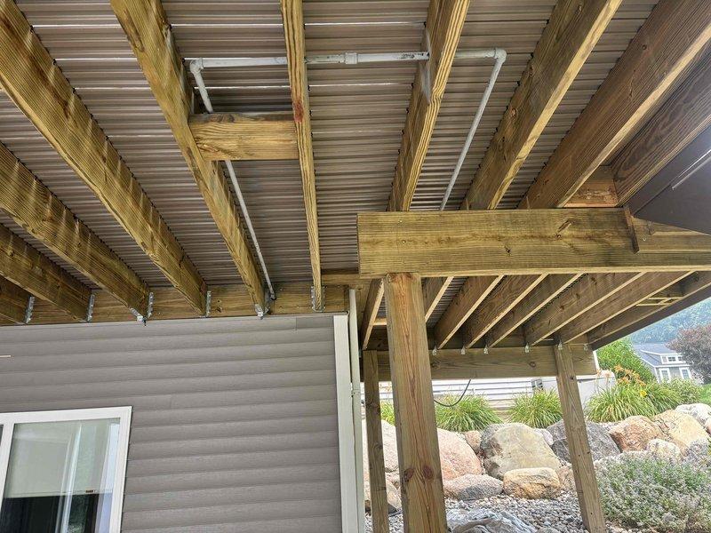 Completed exterior gas line painting as quoted. Applied appropriate coating to exposed gas piping to protect against corrosion and weathering, ensuring proper coverage and compliance with safety standards for outdoor gas line installations.