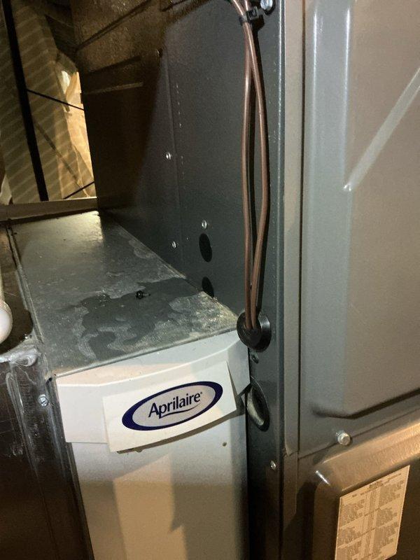 Responded to recurring water leak issue with HVAC system in attic space. Upon inspection, identified improper drainage from evaporator coil and condensate management system. Cleared condensate drain line obstruction, verified proper pitch and flow through PVC drain piping, and ensured drain pan was functioning correctly with secondary safety switch operational. Tested system operation under load to confirm leak was resolved and all condensate properly draining to designated discharge point.