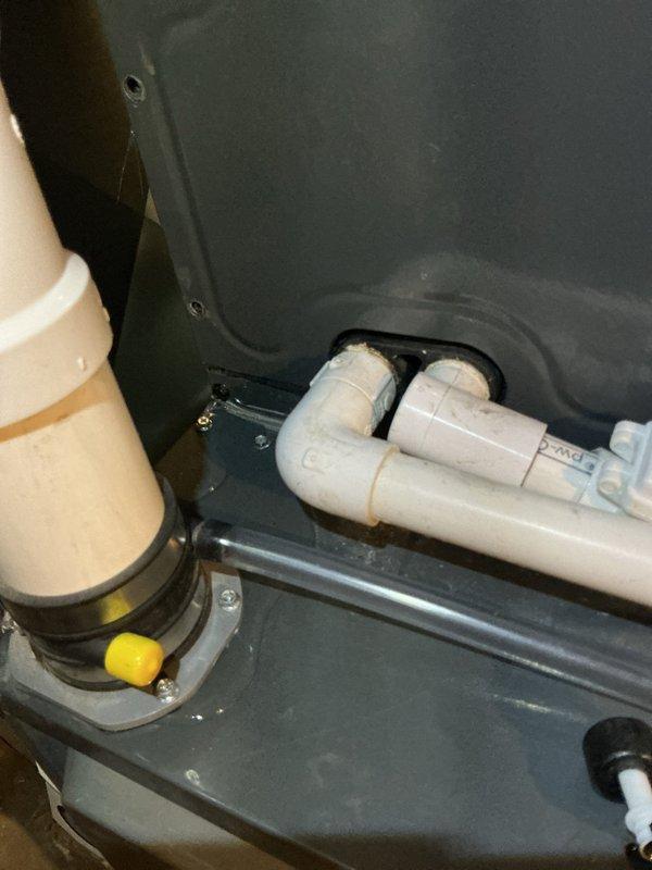 Responded to recurring water leak issue with HVAC system in attic space. Upon inspection, identified improper drainage from evaporator coil and condensate management system. Cleared condensate drain line obstruction, verified proper pitch and flow through PVC drain piping, and ensured drain pan was functioning correctly with secondary safety switch operational. Tested system operation under load to confirm leak was resolved and all condensate properly draining to designated discharge point.