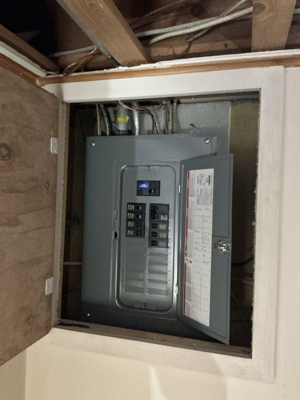 Conducted comprehensive site assessment for air conditioning system installation in residential property. Evaluated existing electrical infrastructure, including main breaker panel located in basement utility area, to determine capacity and compatibility for new AC unit and smart thermostat integration. Documented electrical panel configuration and available circuits to ensure proper load calculations for equipment installation. Prepared estimate for complete AC system addition with smart thermostat upgrade, applying applicable discount for friends and family pricing program.