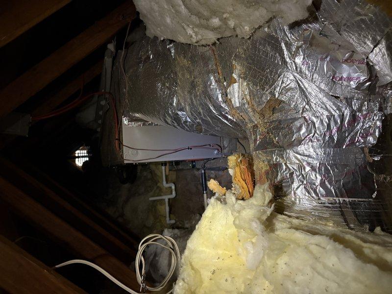 Responded to no-cooling complaint on 9-year-old residential air conditioning system. Upon arrival, confirmed indoor blower motor operational but outdoor condensing unit not running with 7-degree temperature differential between setpoint and actual room temperature. Performed diagnostic evaluation of outdoor unit, inspected electrical connections at disconnect box, and examined refrigerant line set and associated components. Verified proper power supply to condensing unit and tested capacitor, contactor, and compressor functionality. Identified failed component preventing outdoor unit operation and completed necessary repairs to restore system to proper cooling operation. Cycled system through complete cooling cycle to verify proper operation of both indoor air handler and outdoor condensing unit. System restored to normal operating condition with adequate airflow and proper refrigerant circuit operation.