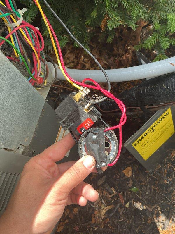 Completed comprehensive ASTU-AC Super Tune-up on residential air conditioning system. Performed full system inspection including indoor air handler and outdoor condensing unit. Inspected return air grille showing dust accumulation on louvered slats, indicating normal operation and air filtration needs. At outdoor unit, tested and inspected dual run capacitor with proper electrical connections intact—red, yellow, and green wiring securely fastened to terminals with appropriate spade connectors. Verified all electrical components functioning within specifications. Checked condensate drain line routing and condition. System operating efficiently with all components performing as designed under current 3-year equipment warranty coverage extending through May 2033.