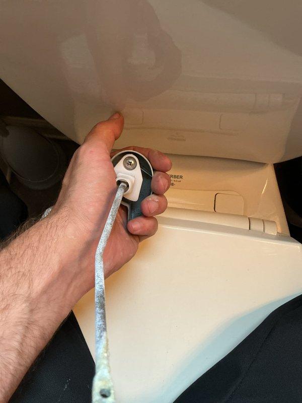 Responded to service call for non-functioning toilet handle that had been inoperative for two days. Removed toilet tank lid, inspected internal flush mechanisms including fill valve assembly and flush valve seal, and successfully repaired the broken handle to restore proper flushing operation. Additionally addressed an outdoor faucet leak that had persisted for an extended period, completing necessary repairs to stop water loss at the exterior hose bib.