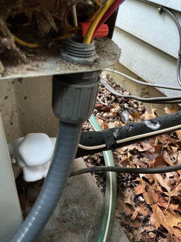 # NOISE - Noise Problem Resolution

Responded to service call for excessive noise from air conditioning system following routine tune-up. Upon inspection, discovered significant accumulation of leaves and debris in outdoor condensing unit. Cleaned condenser coil fins and removed all foreign material from unit interior and surrounding area. Verified proper airflow through heat exchanger and confirmed all electrical connections secure. Tested system operation and confirmed noise issue resolved with normal operating sound levels restored.