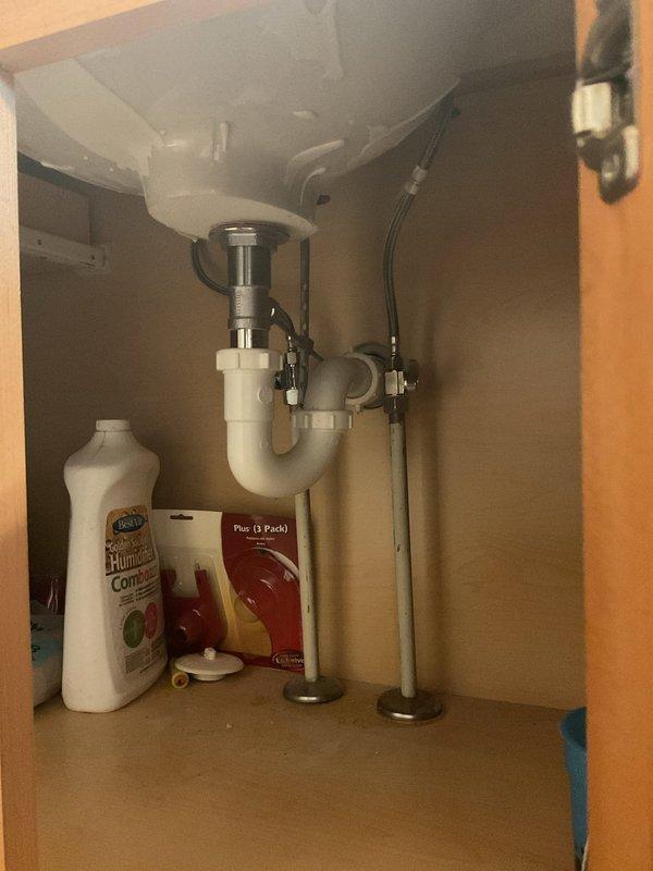 Completed return visit to perform valve stop replacement and water heater flush as quoted. Replaced worn shut-off valves under sink and at toilet supply line with new quarter-turn angle stops to ensure proper water control and prevent potential leaks. Flushed water heater to remove sediment buildup and improve heating efficiency and equipment longevity. All plumbing connections tested and verified leak-free upon completion.