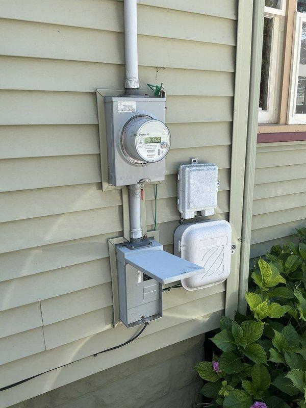 Provided estimate for mini split air conditioning system installation at single family residence. Evaluated existing electrical service and panel configuration to determine compatibility and installation requirements for new mini split system. Documented current electrical infrastructure including meter, service panel, and available capacity for future equipment connection.