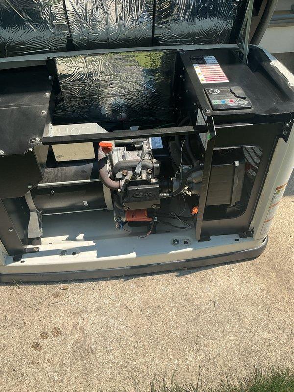 Completed routine maintenance tune-up on Generac generator unit that was operating properly at time of service. Performed comprehensive inspection of all internal components including motor assembly, electrical connections, control panel, and mechanical systems. Verified proper operation of all safety indicators and control functions, inspected copper tubing connections, valve assemblies, and wiring integrity throughout the unit.