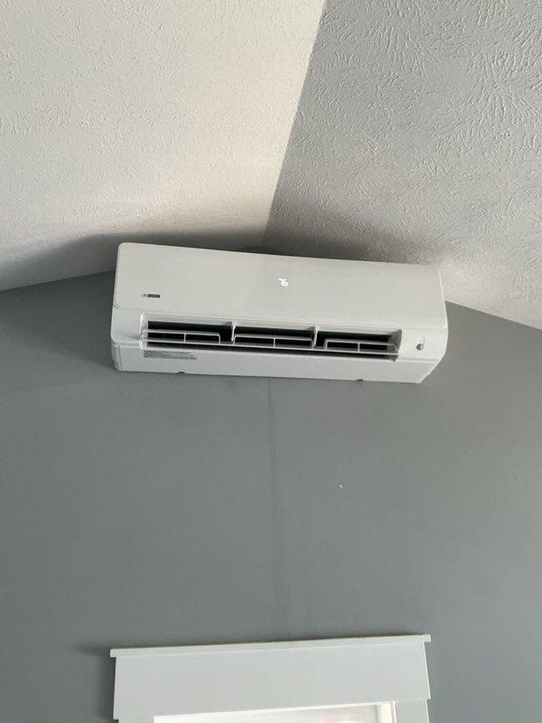 Completed annual cooling maintenance on 13-year-old Payne mini-split air conditioning system. Performed comprehensive tune-up including inspection of wall-mounted indoor unit, verified proper operation of all components, and documented equipment condition with photos. System operating within normal parameters.