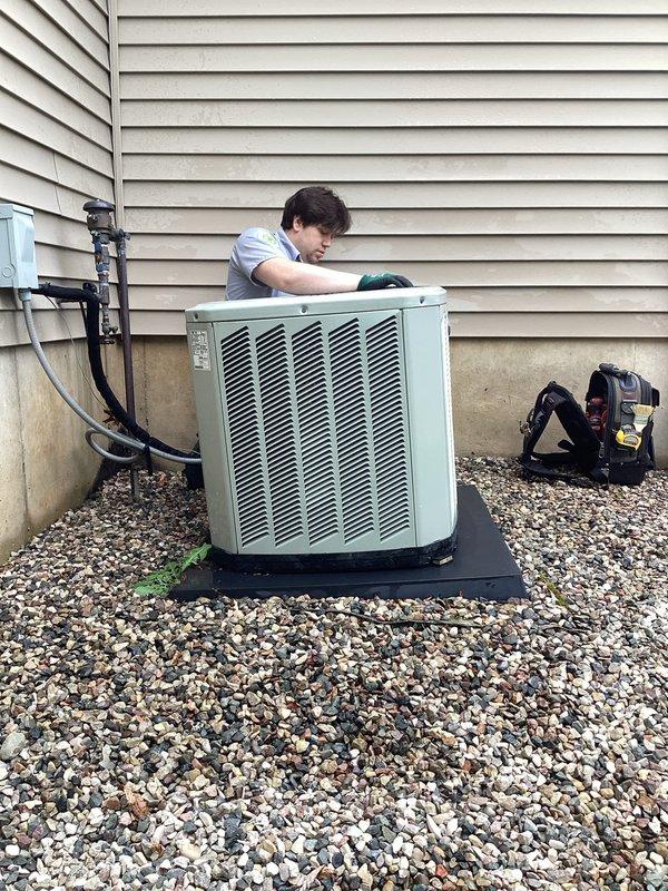 Completed annual cooling maintenance on 14-year-old Trane air conditioning system. Performed comprehensive tune-up including inspection of outdoor condenser unit, verified proper operation of all components, and checked refrigerant lines and electrical connections. Unit operating within normal parameters with no issues identified.