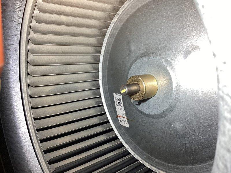 Completed annual cooling system maintenance on 12-year-old International Comfort Products unit (2019 model). Performed comprehensive inspection of system components including blower assembly and interior cabinet. Blower wheel and motor shaft assembly found in clean, well-maintained condition with no visible wear or contamination. All components operating within normal parameters. System tuned and ready for cooling season.
