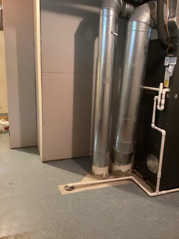 Conducted comprehensive site assessment for multiple plumbing installations including gas line routing for washer/dryer connection, water softener installation location, bathroom reconfiguration with new sink placement, and utility room pump inspection. Documented existing mechanical room infrastructure, HVAC ductwork, and electrical panel locations to determine optimal routing for new gas lines and water supply connections. Evaluated basement utility space conditions and existing plumbing access points to provide accurate estimate for requested scope of work.